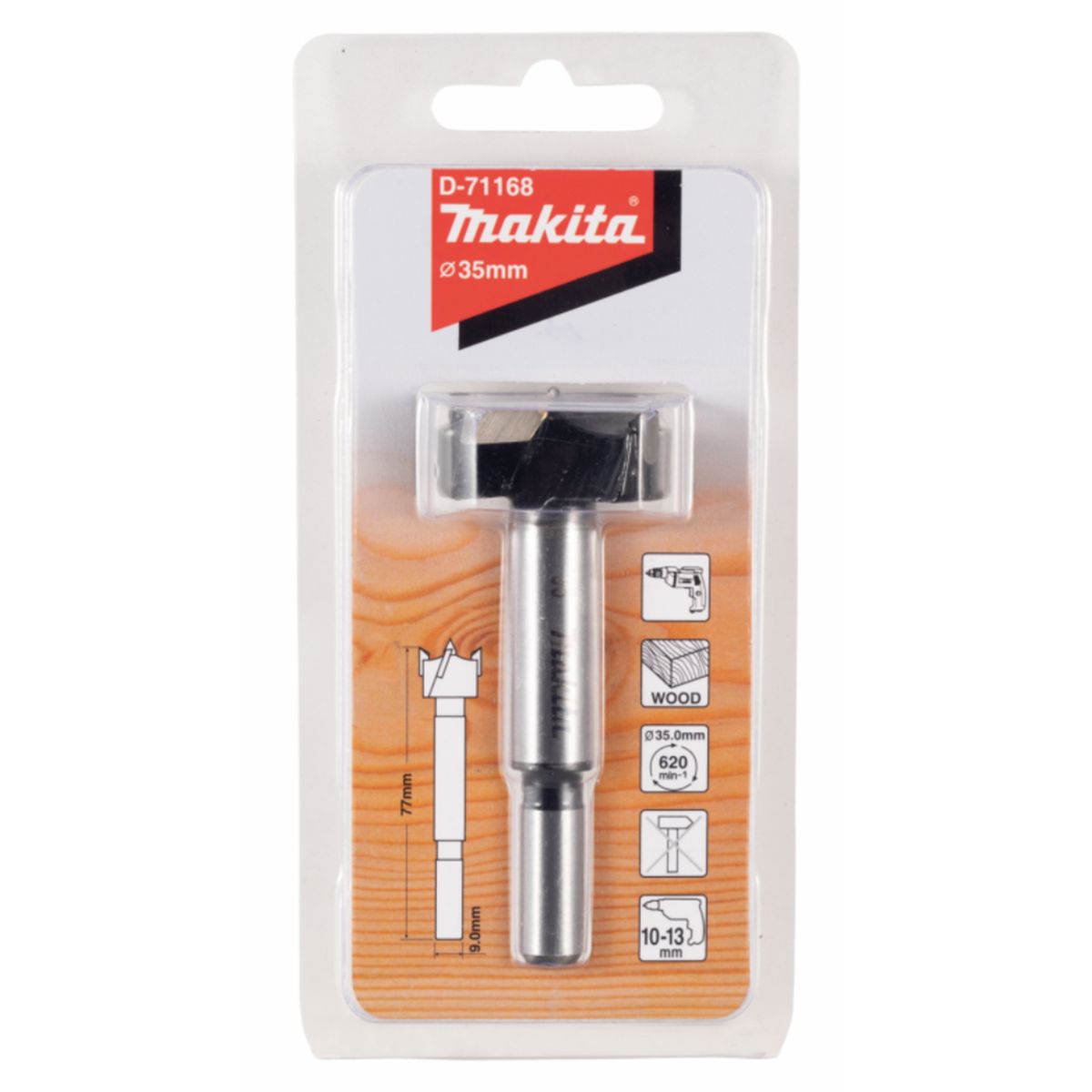 MAKITA - Broca para Madera 3.5 cmx7.7 cm