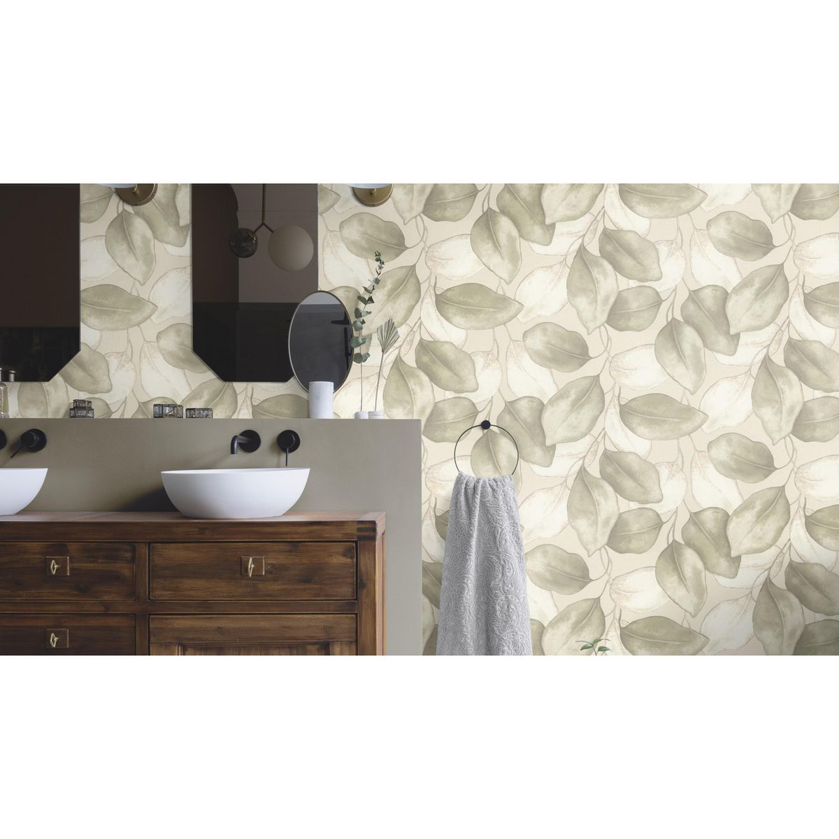Papel Mural Hojas 659870 5 m2 aproximadamente, marca RASCH - Foto Principal