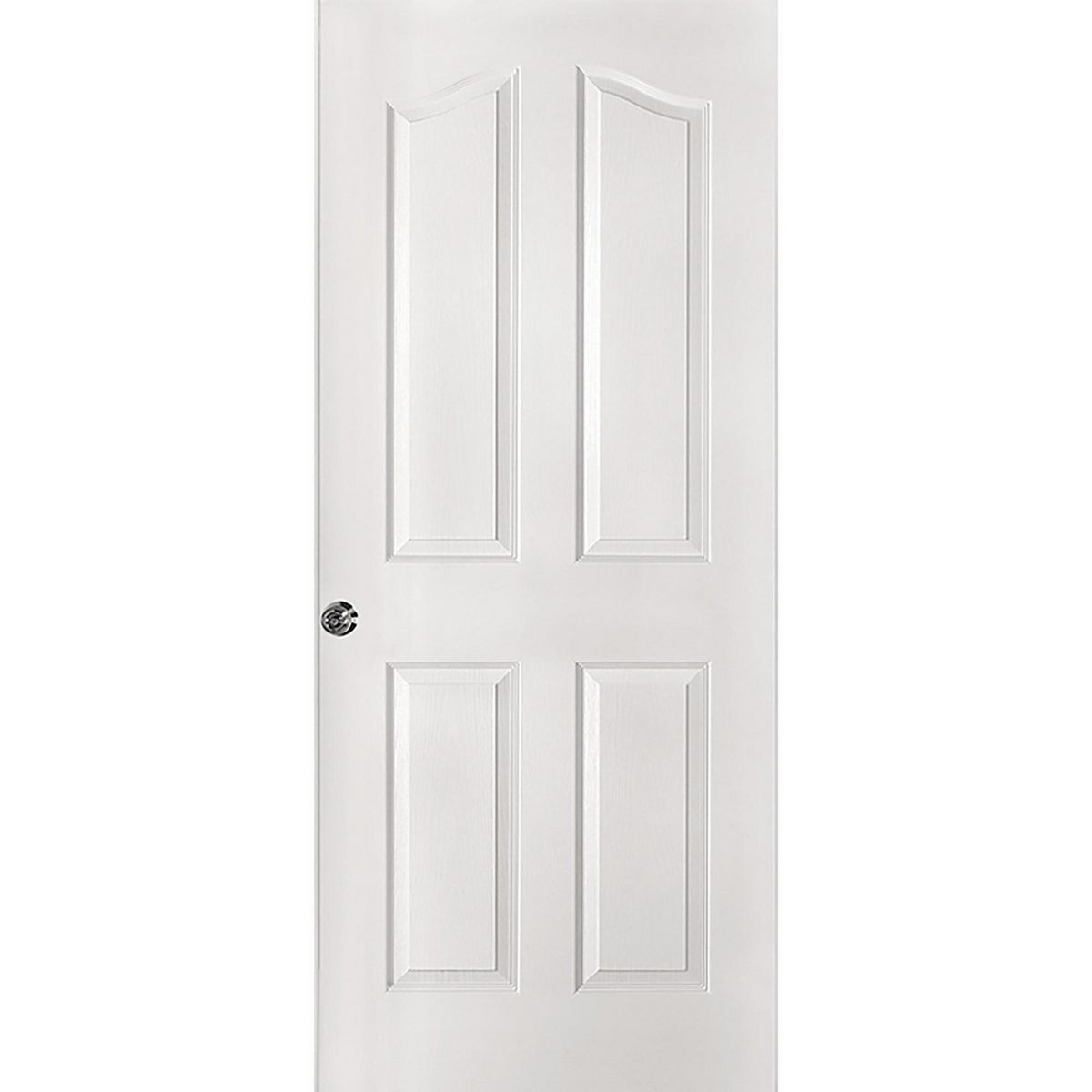 MAFORSA - Puerta HDF 75x200 cm Kiyen con Perforación Cerradura Prepintado blanco