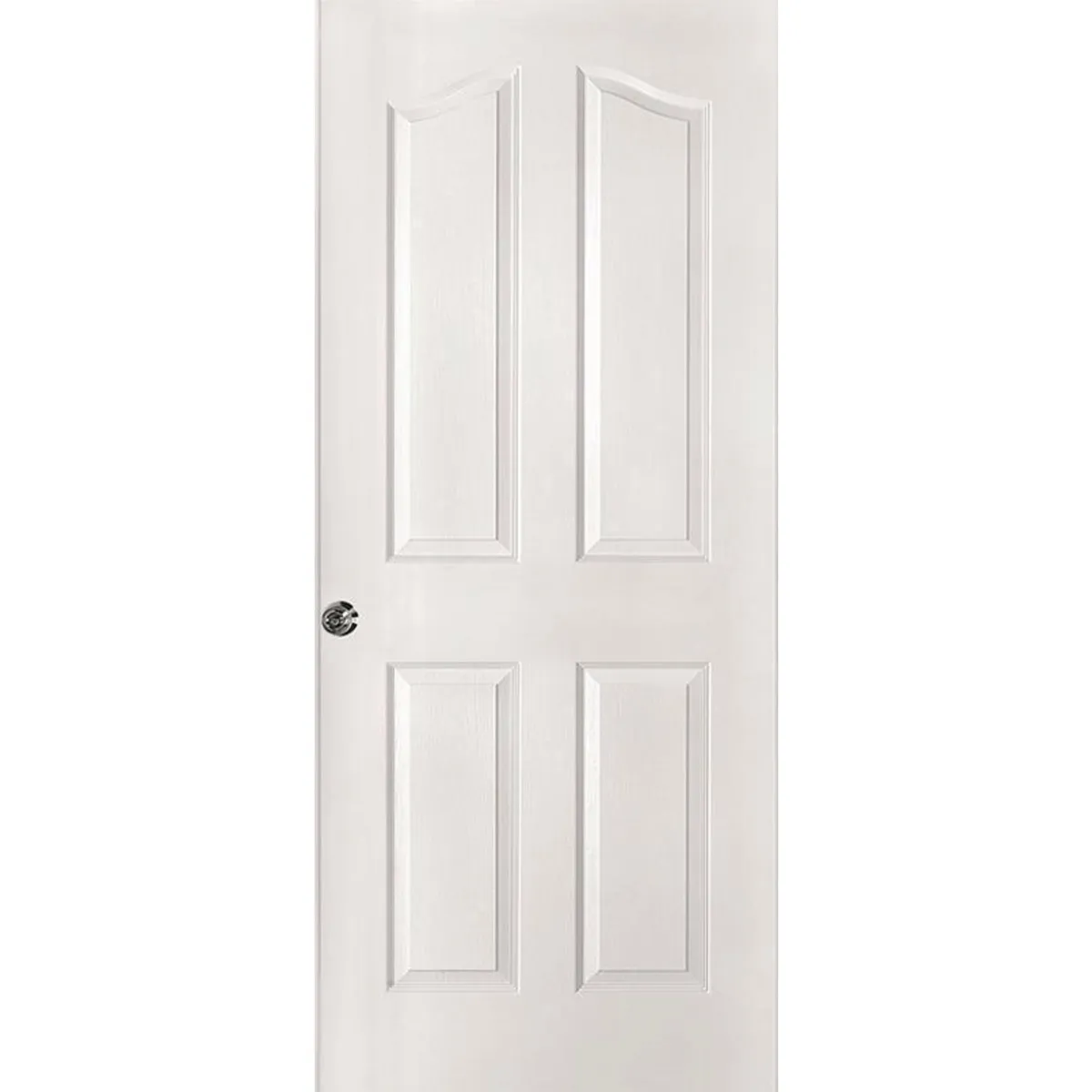 Puerta HDF 80x200 cm Kiyen con Perforación Cerradura Prepintado blanco, marca MAFORSA - Foto Principal