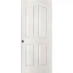 MAFORSA - Puerta HDF 65x200 cm Kiyen con Perforación Cerradura Prepintado blanco
