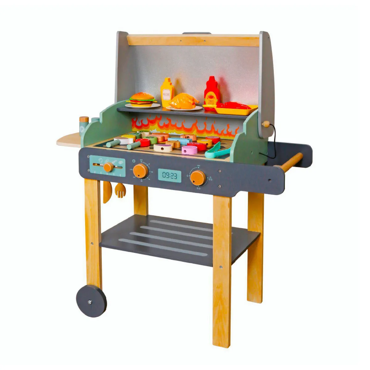 KIDSCOOL - Juego Mi parrilla BBQ con accesorios