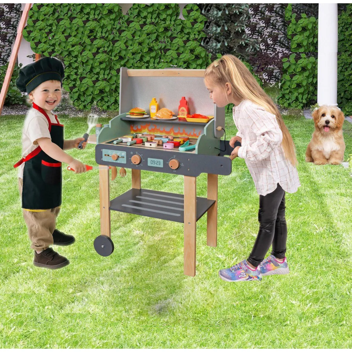 KIDSCOOL - Juego Mi parrilla BBQ con accesorios
