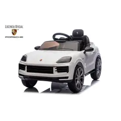 KIDSCOOL - Auto bateria blanco Porsche Cayenne 12V