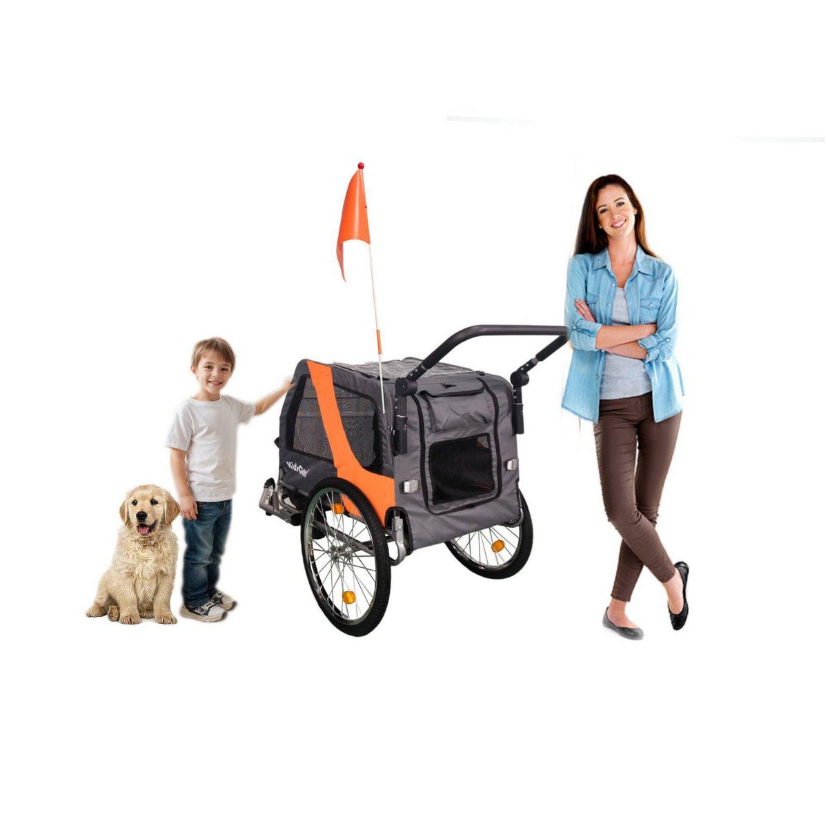 Carro Jogger Baby Trailer Gris Desde 18 meses, marca KIDSCOOL - Foto 2