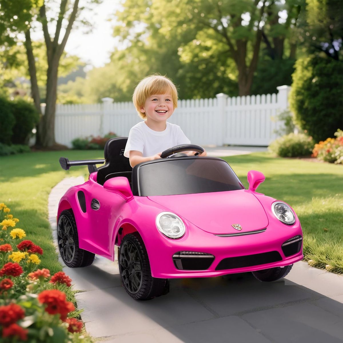 KIDSCOOL - Auto rosado Porsche 911 RUF CTR3 12V2Mot