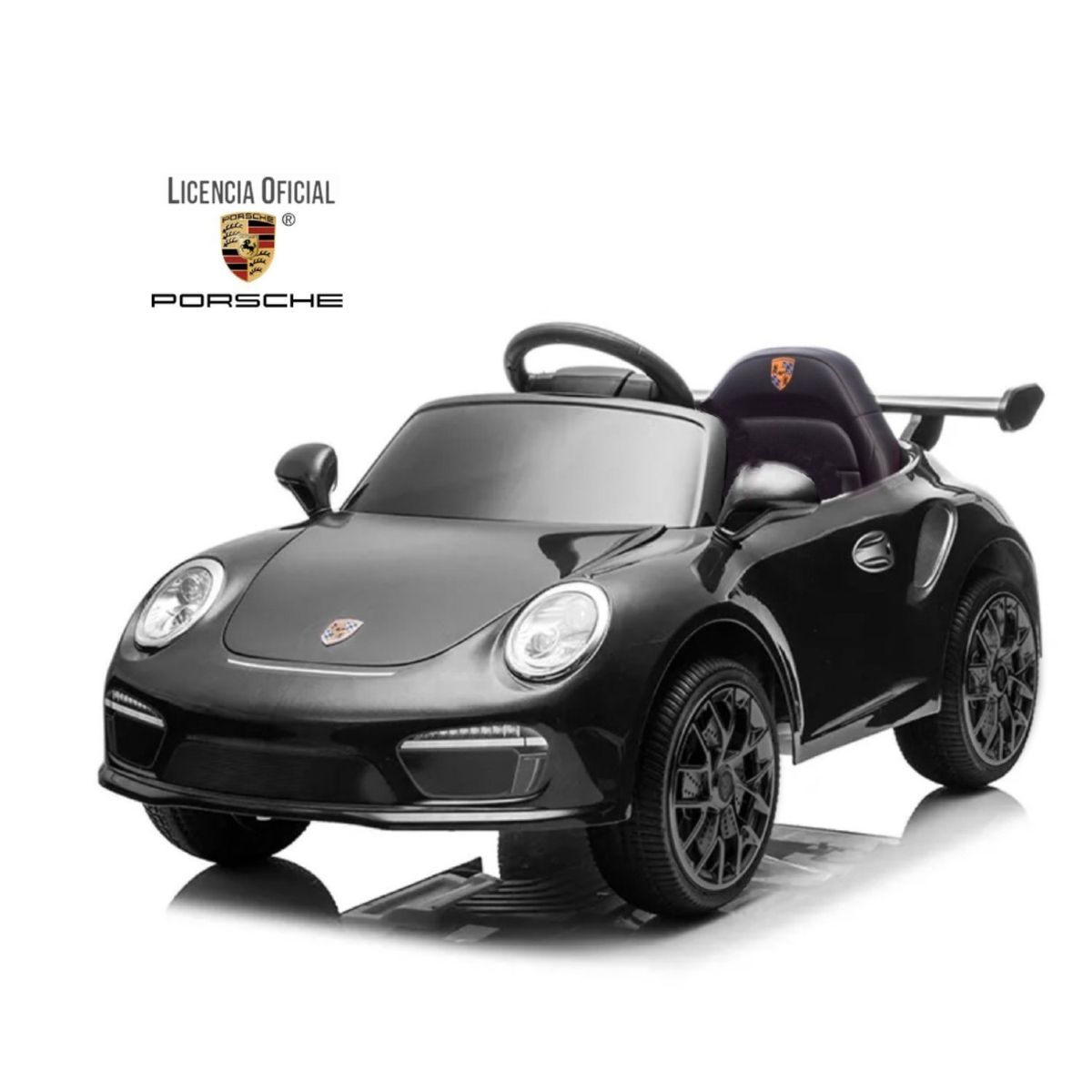 KIDSCOOL - Auto negro Porsche 911 RUFCTR3 12V 2Mot