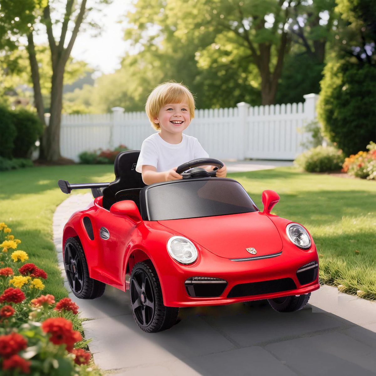 KIDSCOOL - Auto rojo Porsche 911 RUF CTR3 12V 2Mot