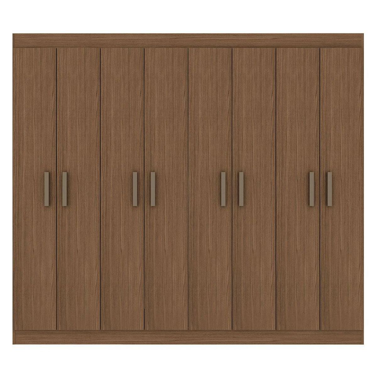 Clóset 8 Puerta(s) 3 Repisa(s) 180x200x40 cm Café, marca VEKKAHOME - Foto Principal