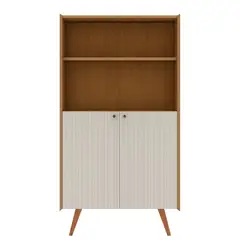 VEKKAHOME - Estante MDF 3 Nivel(es) 157x36x80 cm Café