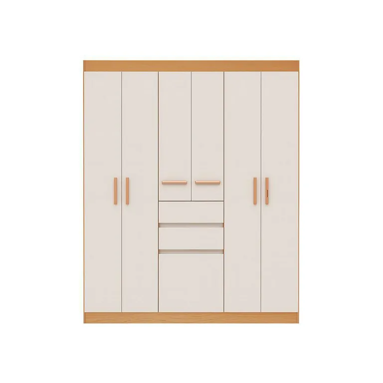 Clóset 6 Puerta(s) 3 Cajón(es) 4 Repisa(s) 172.2x198x47 cm Blanco