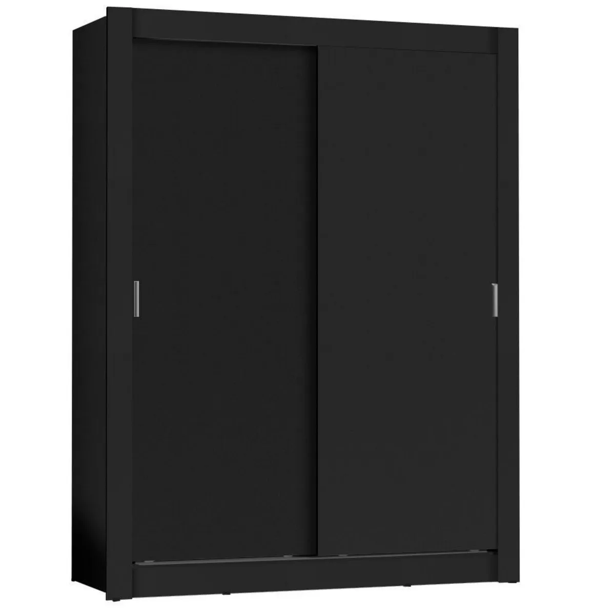 VEKKAHOME - Clóset 2 Puerta(s) 2 Repisa(s) 205x117x51 cm Negro