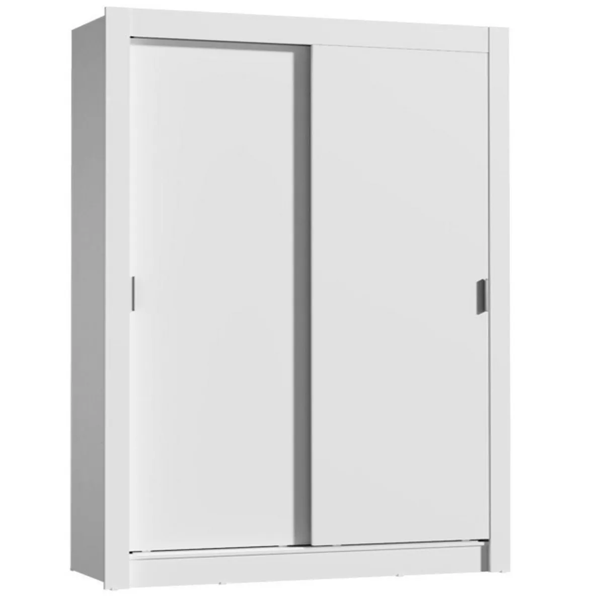 VEKKAHOME - Clóset 2 Puerta(s) 2 Repisa(s) 205x117x51 cm Blanco