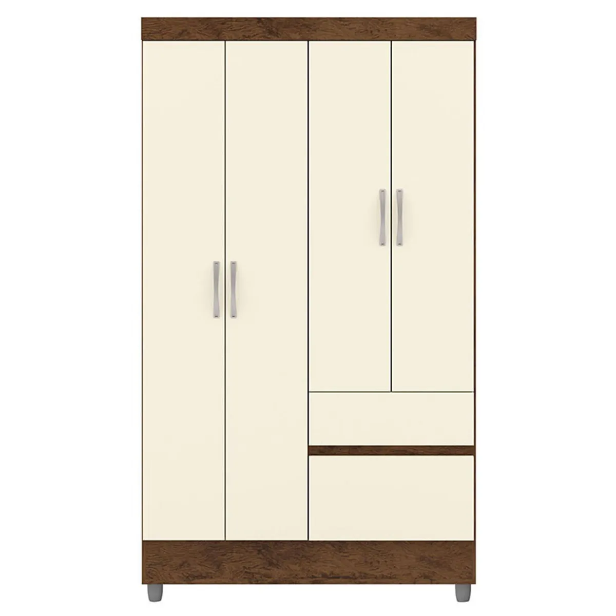 VEKKAHOME - Clóset 4 Puerta(s) 2 Cajón(es) 3 Repisa(s) 181x40x102.6 cm 