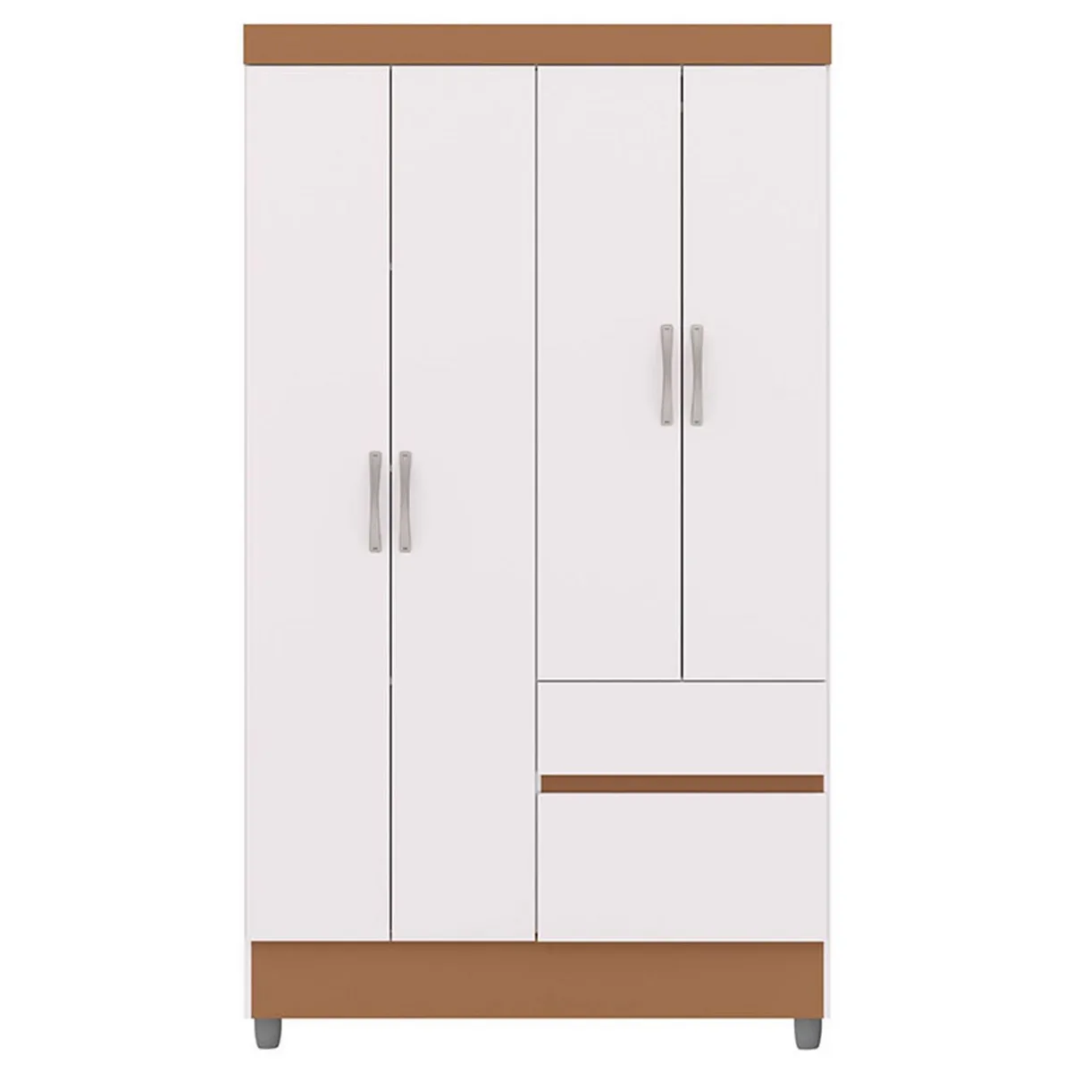 VEKKAHOME - Clóset 4 Puerta(s) 2 Cajón(es) 3 Repisa(s) 181x40x102.6 cm 