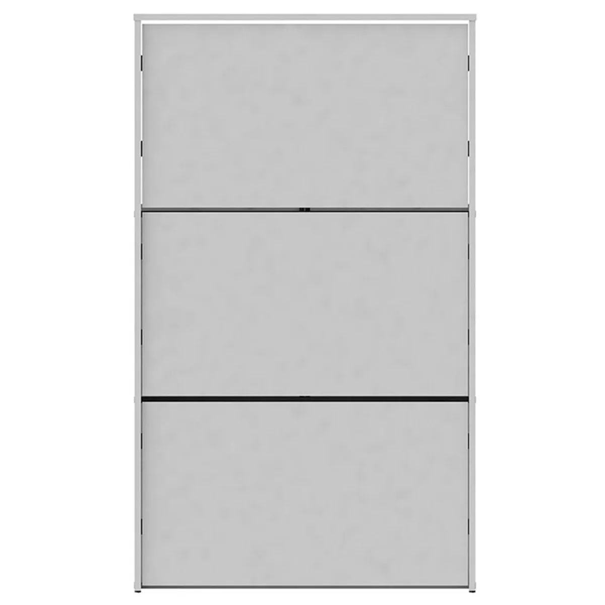 VEKKAHOME - Zapatera MDP 3 Nivel(es) 64.2x108.3x23 cm Blanco