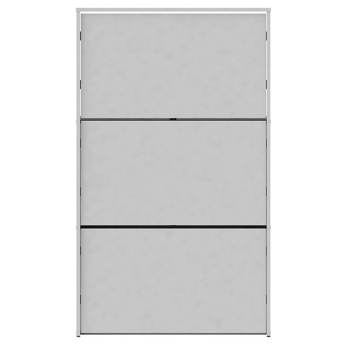 VEKKAHOME - Zapatera MDP 3 Nivel(es) 64.2x108.3x23 cm Blanco