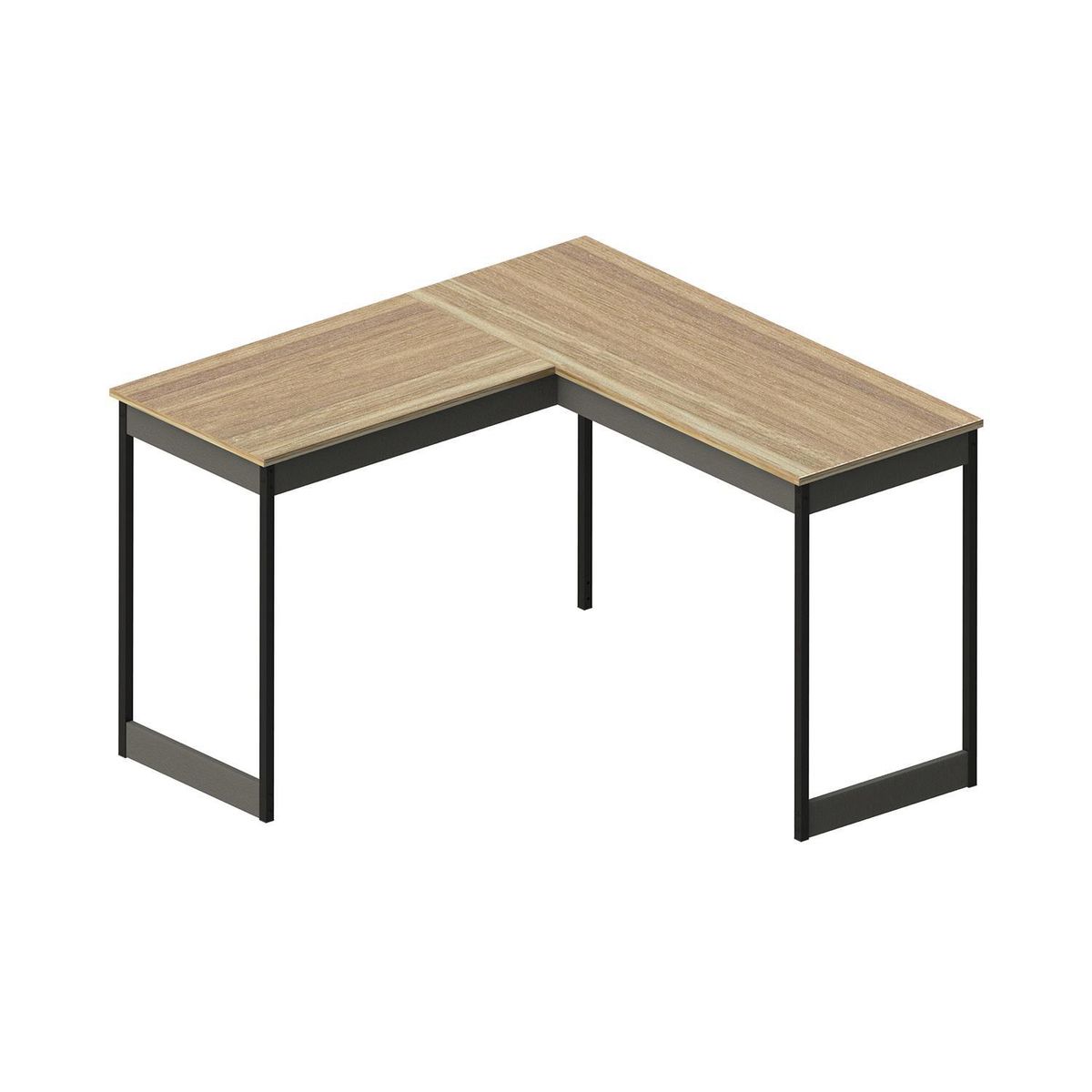 VEKKAHOME - Escritorio 120 Café - negro 116x75.6x45 cm
