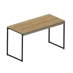 VEKKAHOME - Mesa multiuso Simplex Café - negro 60x132x75.8 cm
