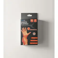TOPSAFE - Guante Nitrilo de Nitrilo Talla única Naranjo