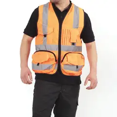 GENERICO - Chaleco Unisex Naranjo XL