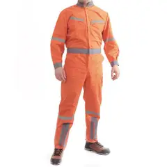 GENERICO - Overol Poplin con Cinta Naranjo, Talla XXL