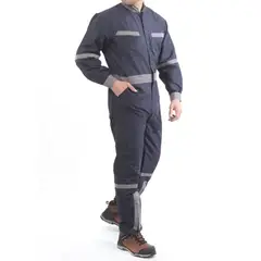 GENERICO - Overol Poplin con Cinta Azul, Talla XXL