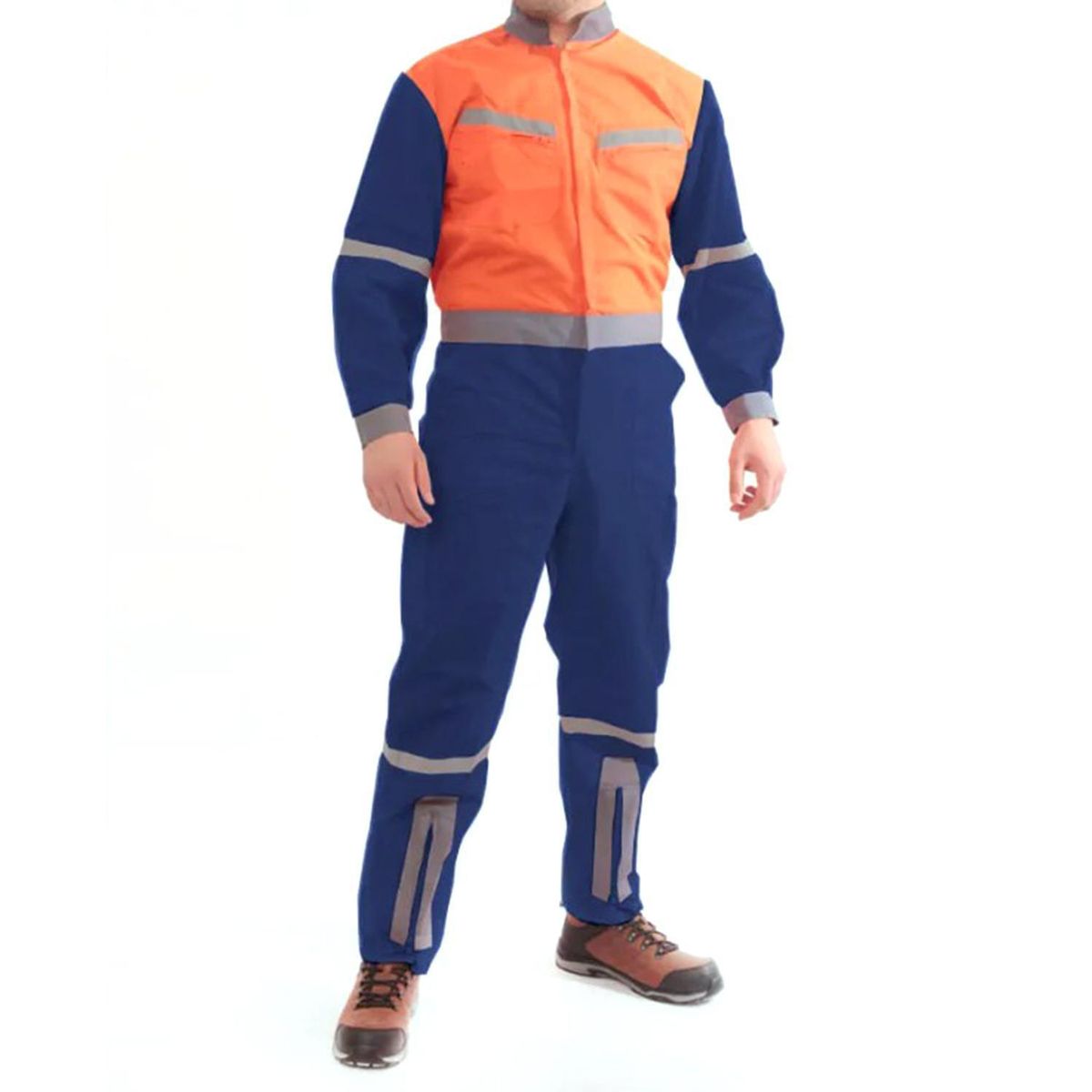 GENERICO - Overol Poplin Bicolor con Cinta Talla M