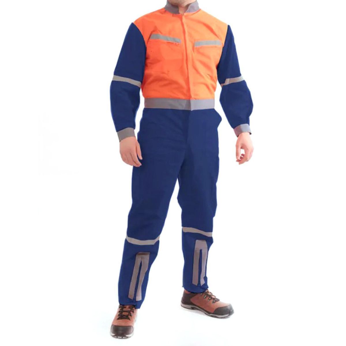 GENERICO - Overol Poplin Bicolor con Cinta Talla S