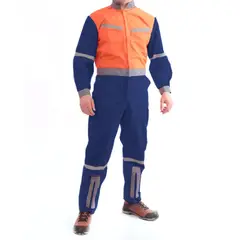 GENERICO - Overol Poplin Bicolor con Cinta Talla XL