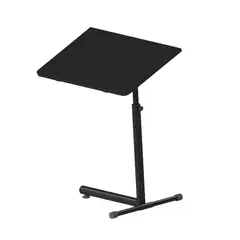 VEKKAHOME - Mesa portátil E-FOLD Negro 50.5x54.5x96 cm