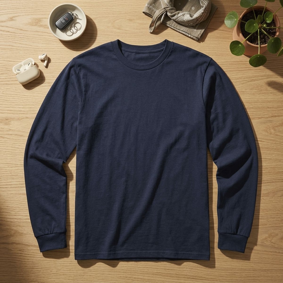 GENERICO - Polera Unisex Azul XXL