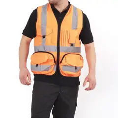 GENERICO - Chaleco Unisex Naranjo M