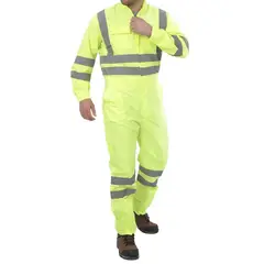 GENERICO - Overol Alta Visibilidad Amarillo Flúor Talla L