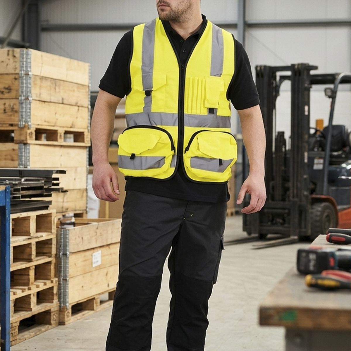 GENERICO - Chaleco Unisex Amarillo L