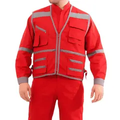 GENERICO - Chaleco Unisex Rojo XXL