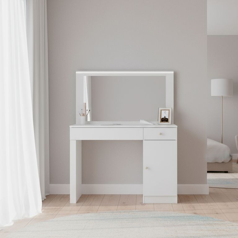 Tocador 1 Cajón(es) Nina 160x130x39.5 cm Blanco