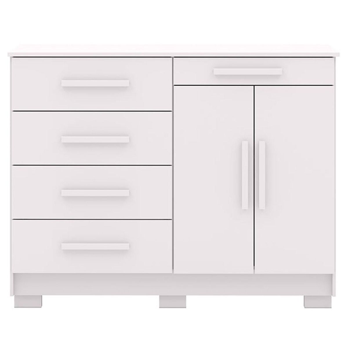 VEKKAHOME - Cómoda Americana 122x96.5x47 cm Blanco