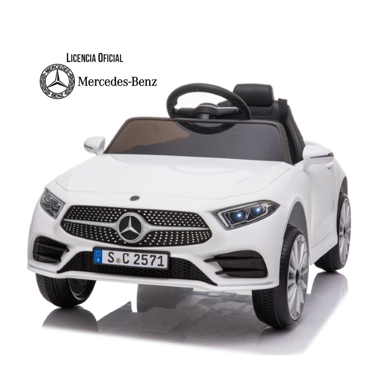 KIDSCOOL - Auto blanco Mercedes Benz CLS350 12V2Mot