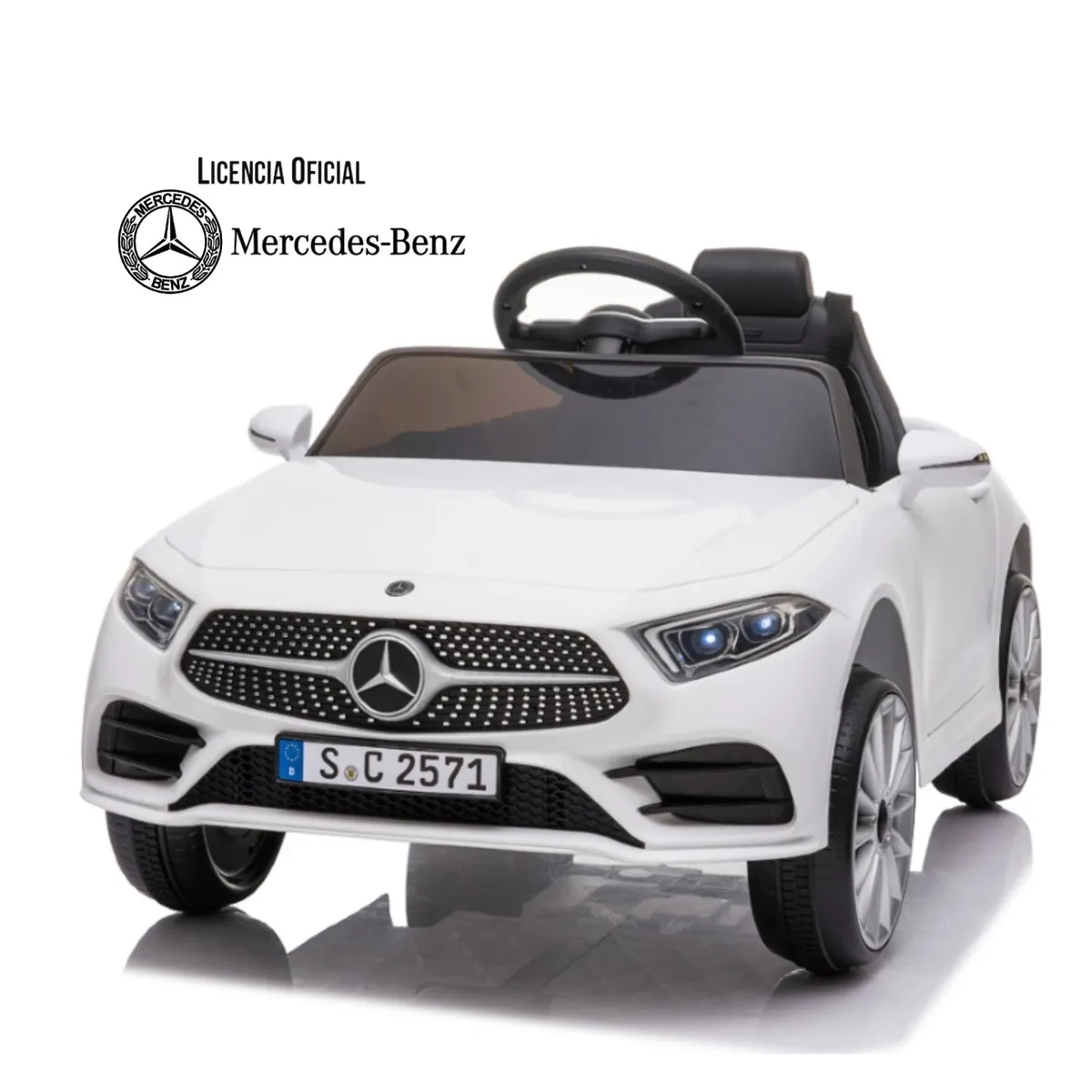 KIDSCOOL - Auto blanco Mercedes Benz CLS350 12V2Mot