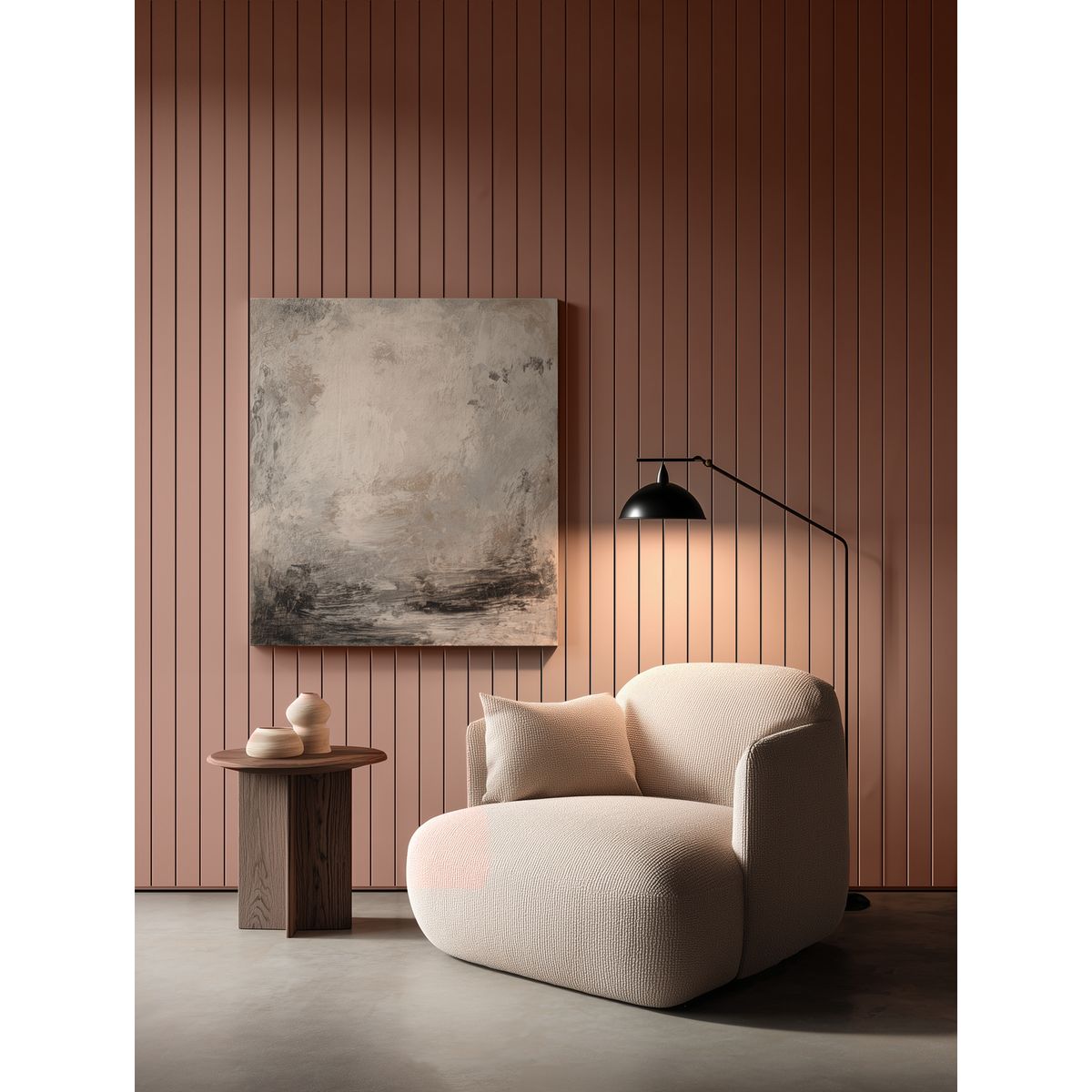 Wall Panel Revestimiento MDF Micro Ripado R68 Terracota 12x218x2480, marca MASISA - Foto 2