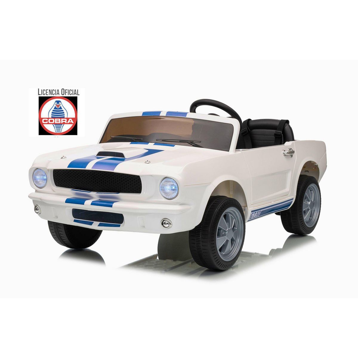 KIDSCOOL - Auto blanco SHELBY GT350 12V 2Motores