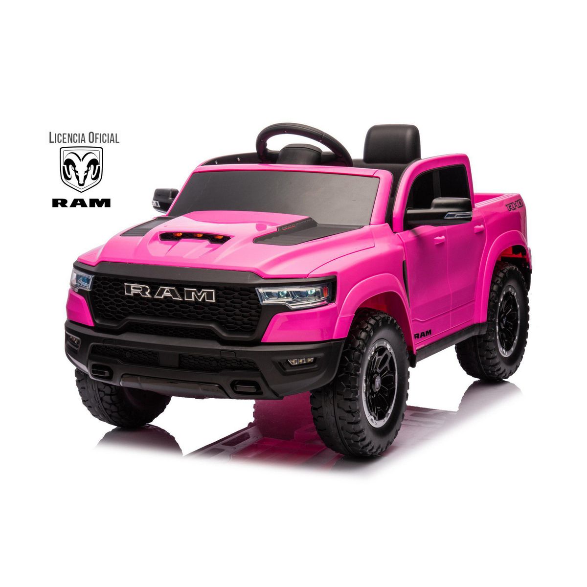 KIDSCOOL - Camioneta rosa RAM1500 RHOsupertruck 12V