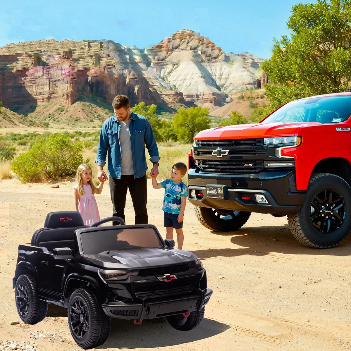 KIDSCOOL - Camioneta negro Chrevrolet Colorado 12V