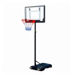 KIDSCOOL - Aro de Básquetbol Ajustable 80x230x76 cm Negro
