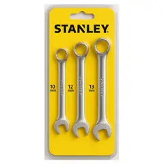 STANLEY - Set de Llave Combinada Básica 2 Piezas 10, 12 y 13 mm