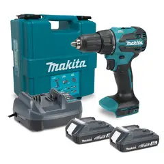 MAKITA - Taladro Percutor Inalámbrico 1/2" 18V + 2 Baterías + 1 Cargador