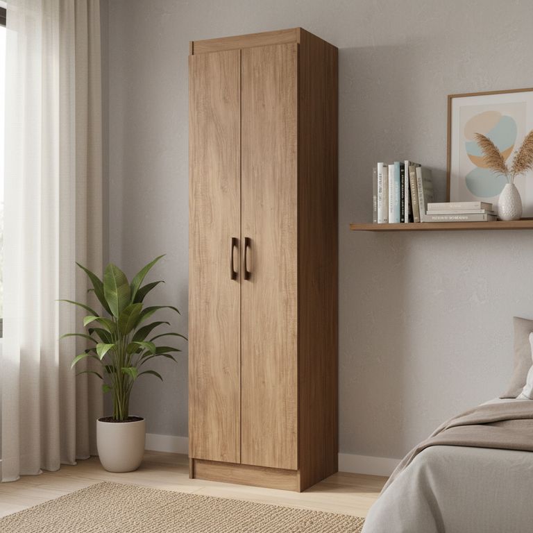 Clóset Multiuso 2 Puerta(s) 4 Repisa(s) 52x183x36 cm Blanco
