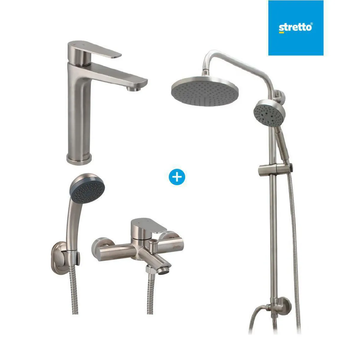 MOSAICO - Pack columna Venti + lavamanos y tina ducha Verceli