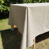 Mantel Rectangular 157x227 cm Raya Claro Beige